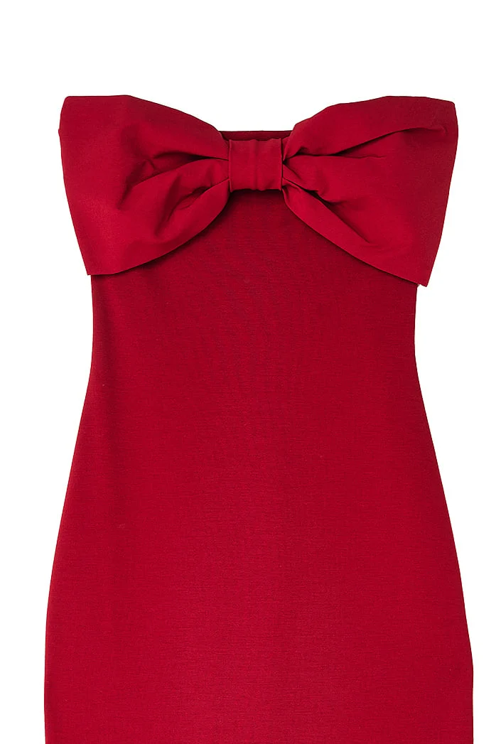 Midikleid mit Schleife