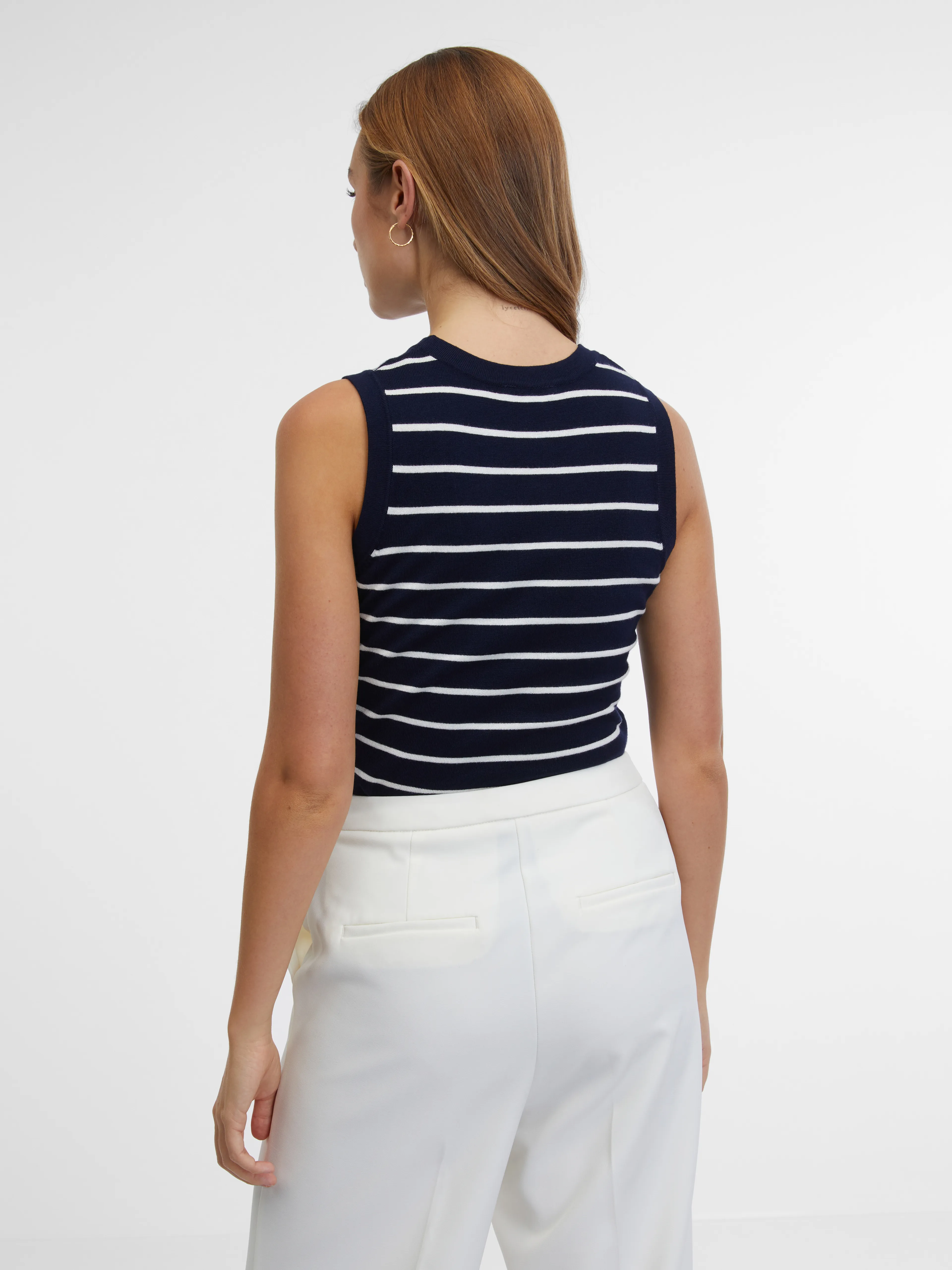 Dunkelblau gestreiftes Damen-Top ORSAY
