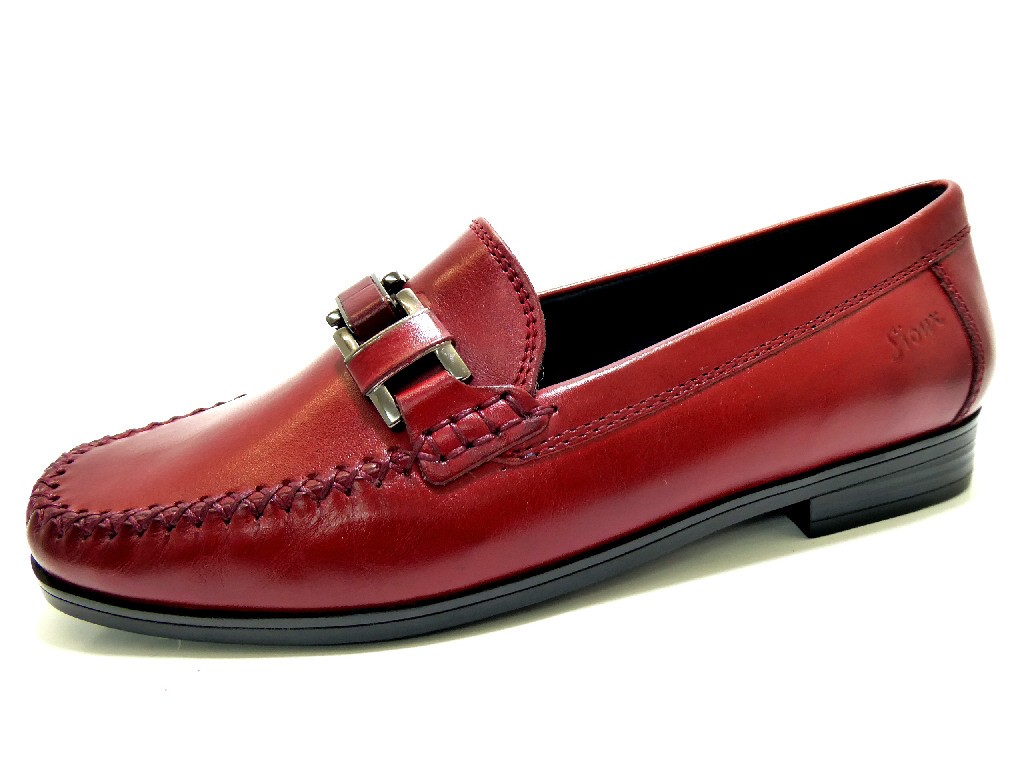 SIOUX Klassische Slipper rot