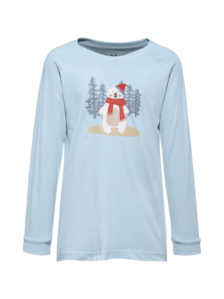 Erwin Müller Single-Jersey Kinder-Schlafanzug in eisblau günstig kaufen