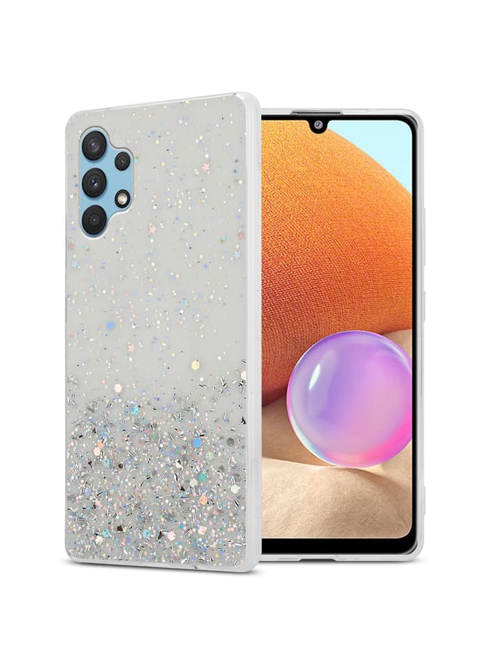 cadorabo Hülle für Samsung Galaxy A32 4G Glitter in Transparent mit Glitter günstig kaufen onesize