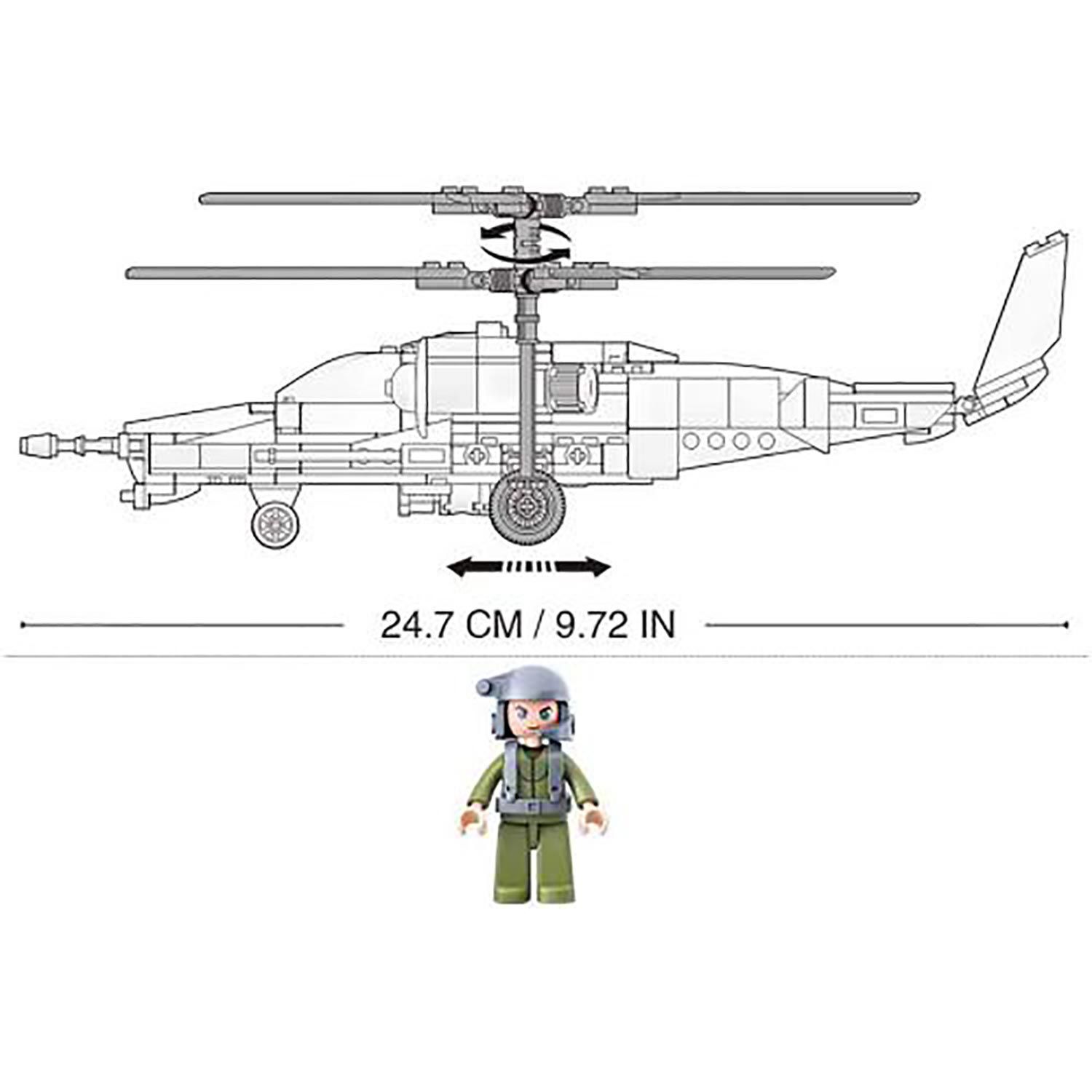 Kampfhubschrauber - Bausteine Set M38-B0752