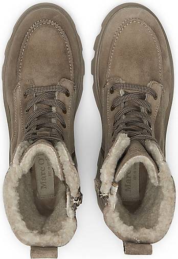 Marc O'Polo Schnürstiefel aus softem Veloursleder