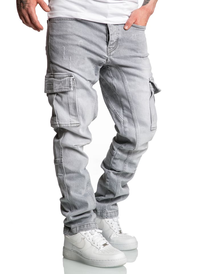 Amaci&Sons Jeans Regular Slim CARY in Hellgrau günstig kaufen