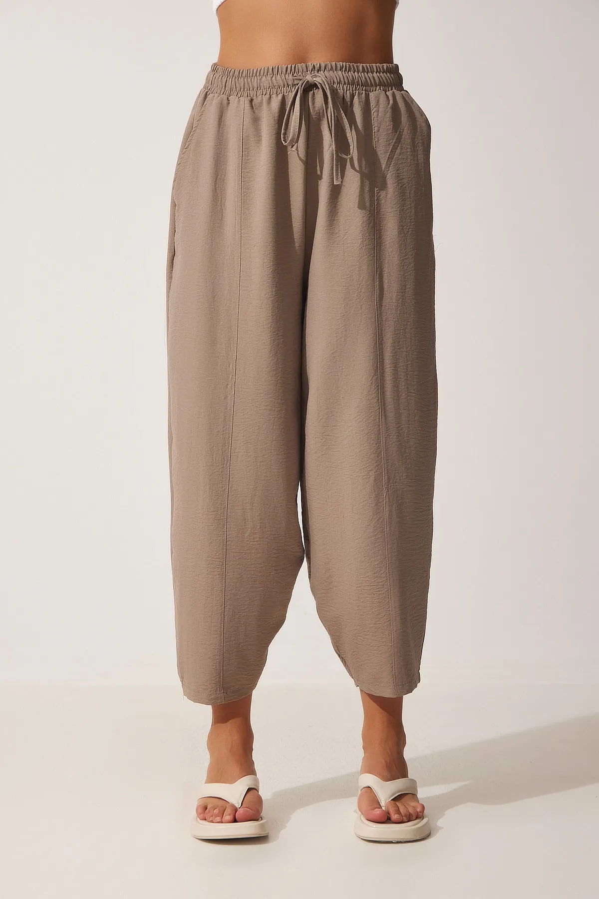 Happiness İstanbul  Shalwar-Hose aus Nerzleinen für Damen DZ00081