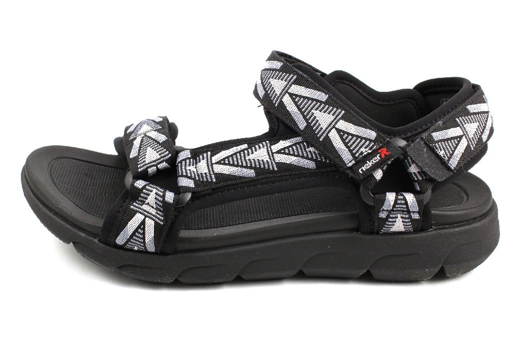 RIEKER Sportliche Sandalen schwarz