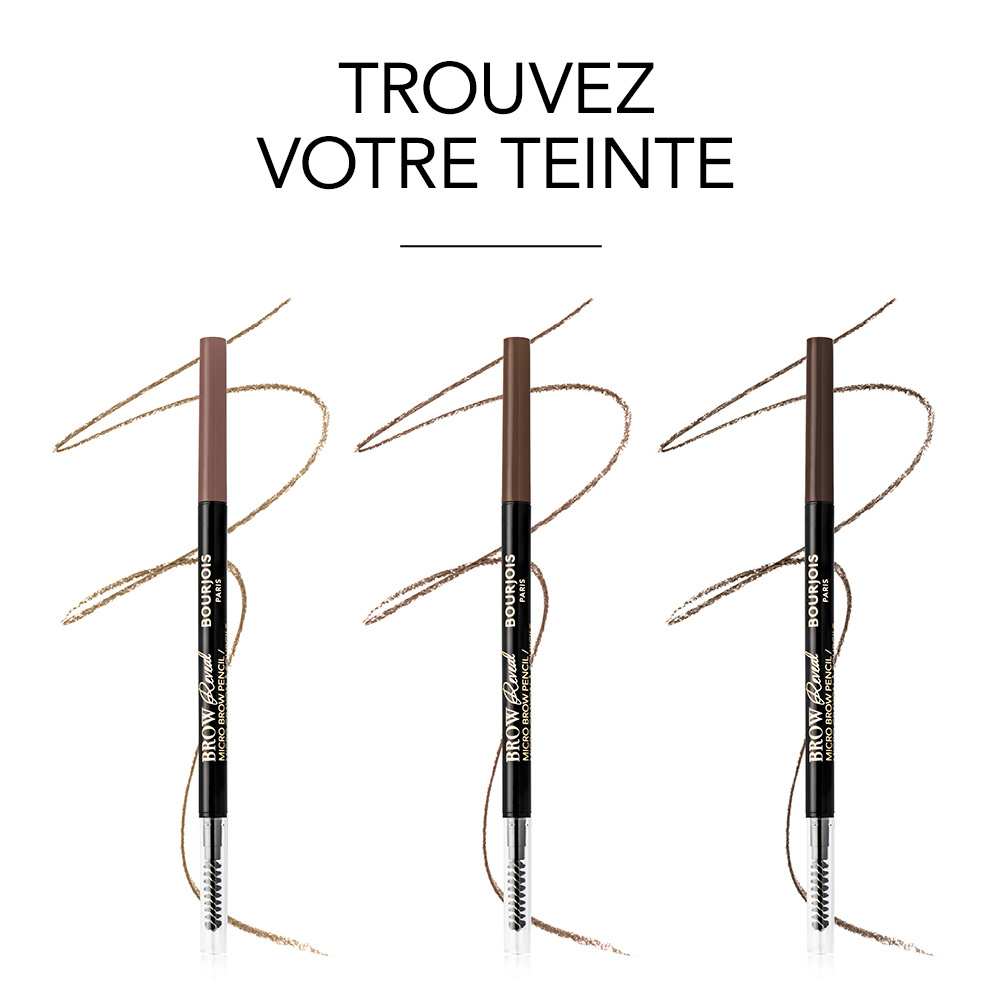 Bourjois Crayon sourcils - Brow Reveal  Micro Brow Pencil - 3 Brun Foncé Sourcils