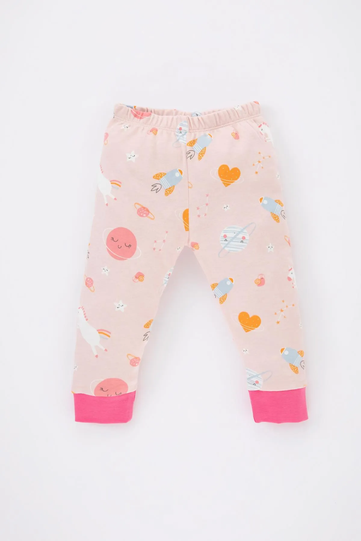 DeFacto  Gemustertes Langarm-Pyjama-Set für Baby-Mädchen B2160a523wn