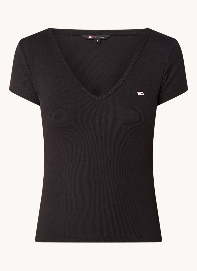 Tommy Hilfiger Fine-knit T-shirt with logo