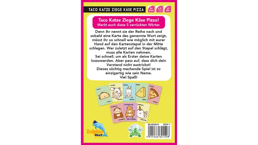 Dolphin Hat Games - Taco Katze Ziege Käse Pizza • DE