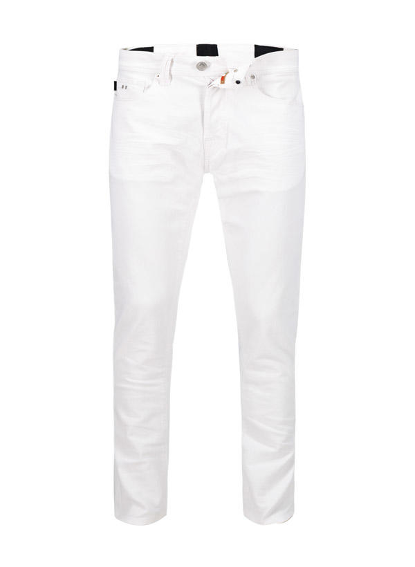 tramarossa, Jeans 1980, Slim Fit, Baumwoll-Stretch, white used