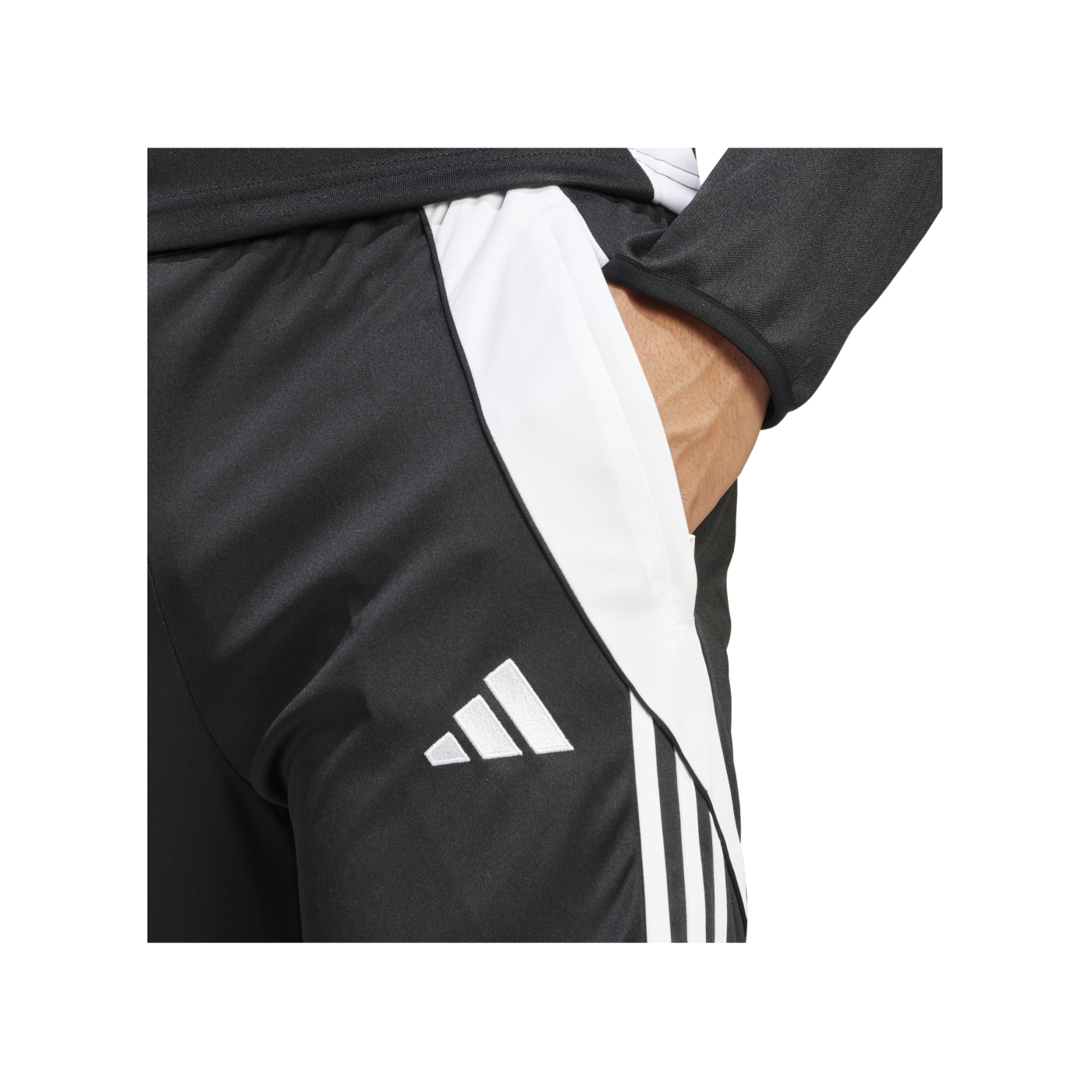 adidas Tiro 24 3/4 Trainingshose Schwarz Weiss