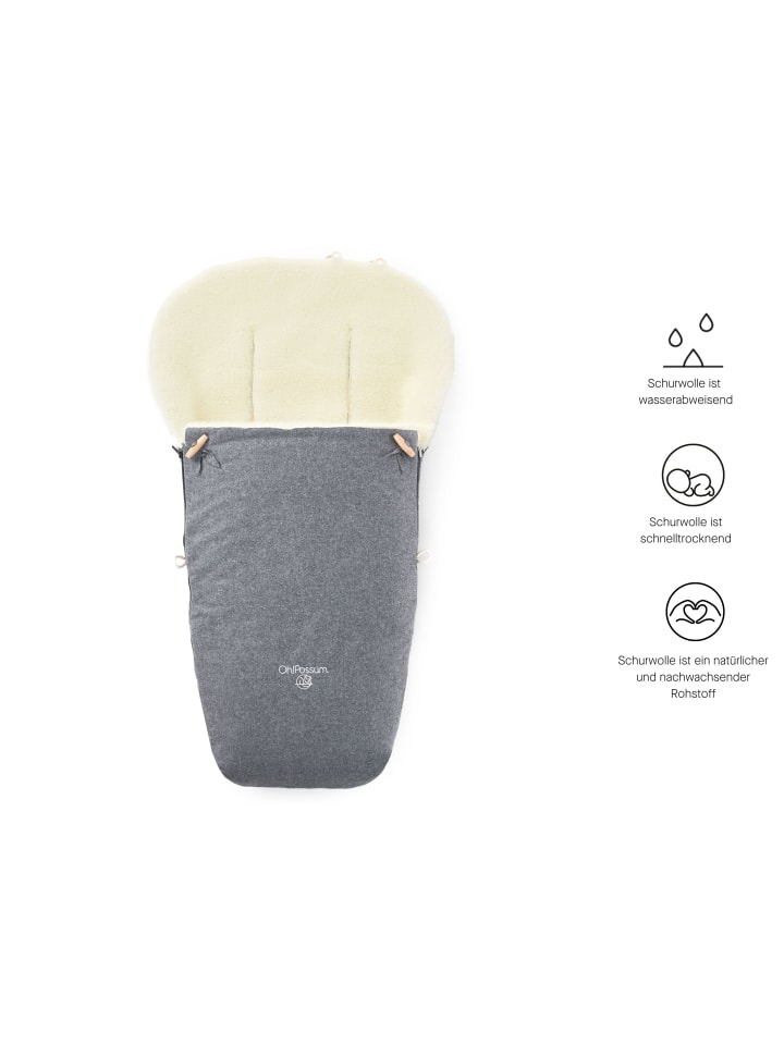 Kinderhaus Blaubär Oh!Possum Fußsack Wombat TOP in Grey günstig kaufen onesize