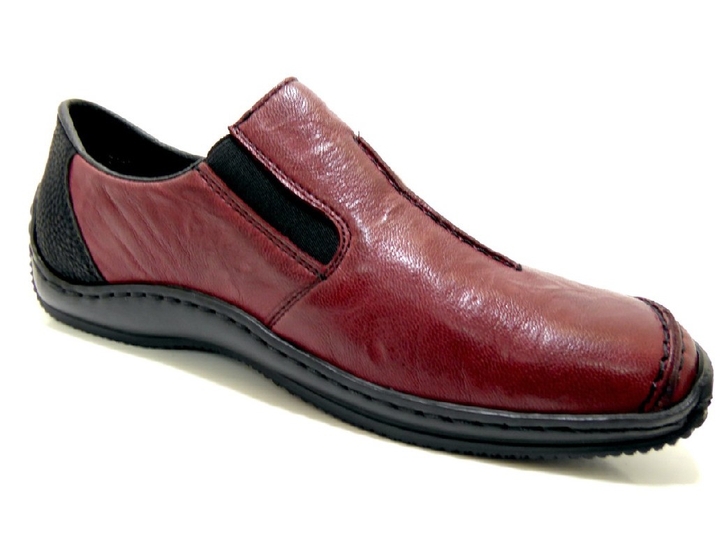 RIEKER Klassische Slipper rot