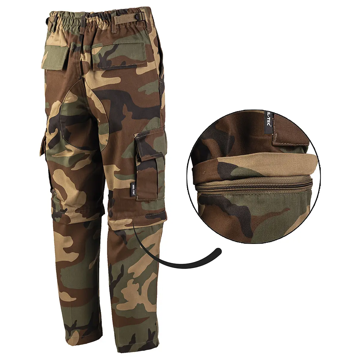 US Zip-off BDU Hose Kids woodland