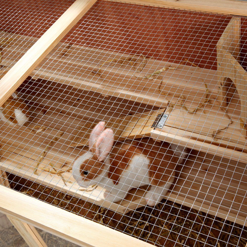 Mucola Kleintierkäfig Kleintierkäfig Nagerkäfig Hamsterkäfig Mäusekäfig Rattenkäfig Holz, drei Stockwerken