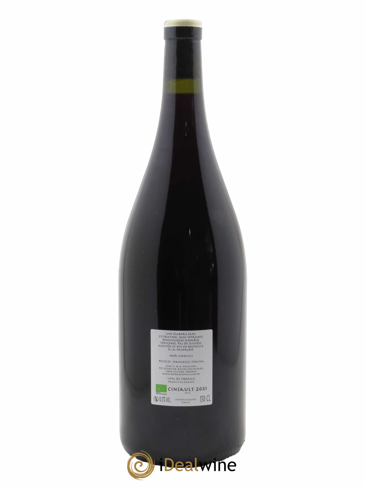 Vin de France Cinsault Aurélien et Charlotte Houillon  2021 - Lot de 1 Magnum