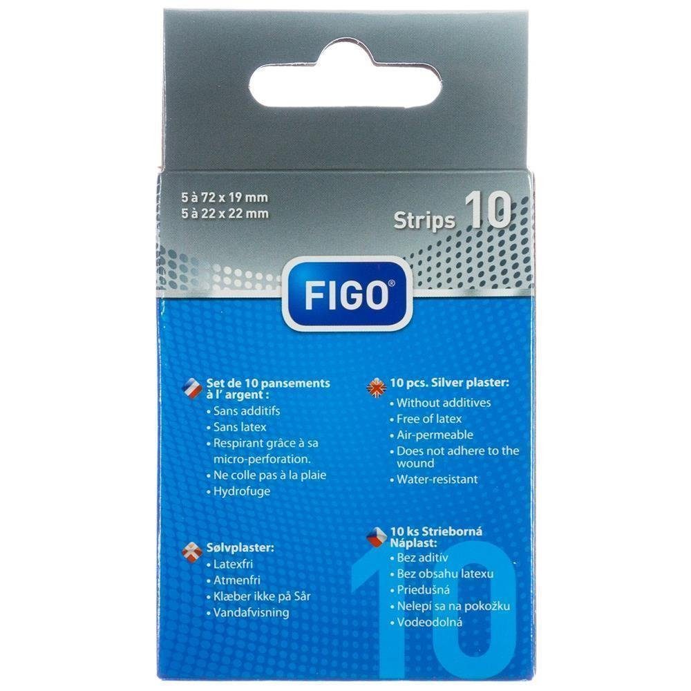 FIGO Fixierpflaster varivendo Notizblock + 40x Silberpflaster Pflaster Stripes 4x 10 Stück