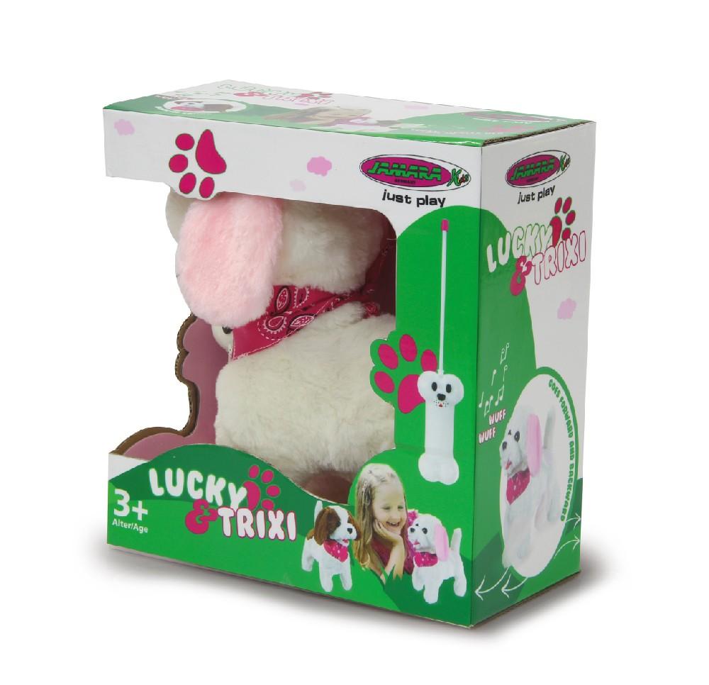Jamara e.K. JAMARA Trixi RC Plüschhund Weiss/Rosa 27MHz