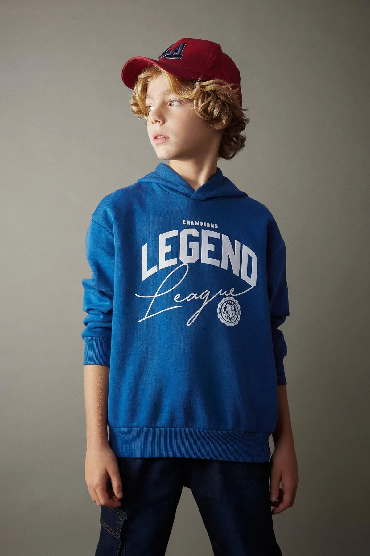 DeFacto  Dickes Sweatshirt mit Kapuze für Jungen in Oversize-Passform