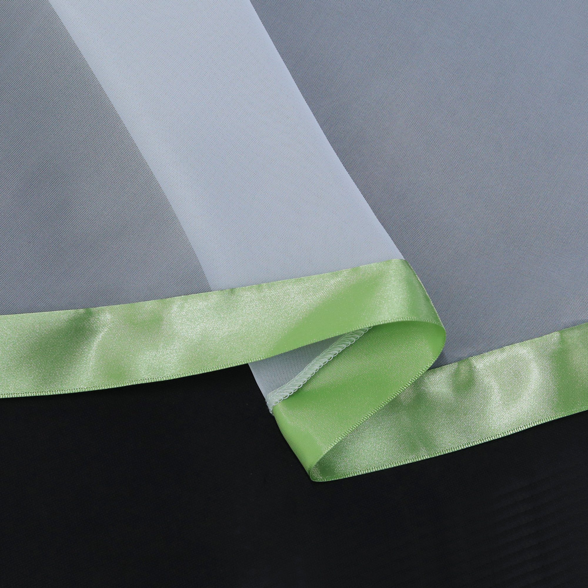 Scheibengardine, Joyswahl, Kräuselband, Store, Küche Bistrogardinen, Mit Satinband Voile