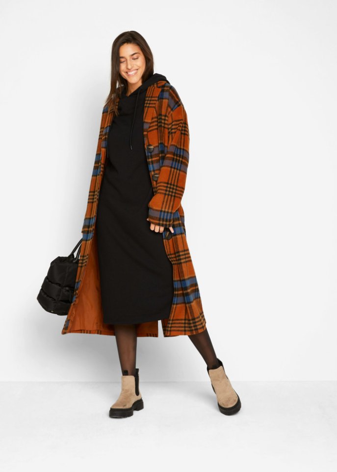 Sweatkleid mit Kapuze, oversized