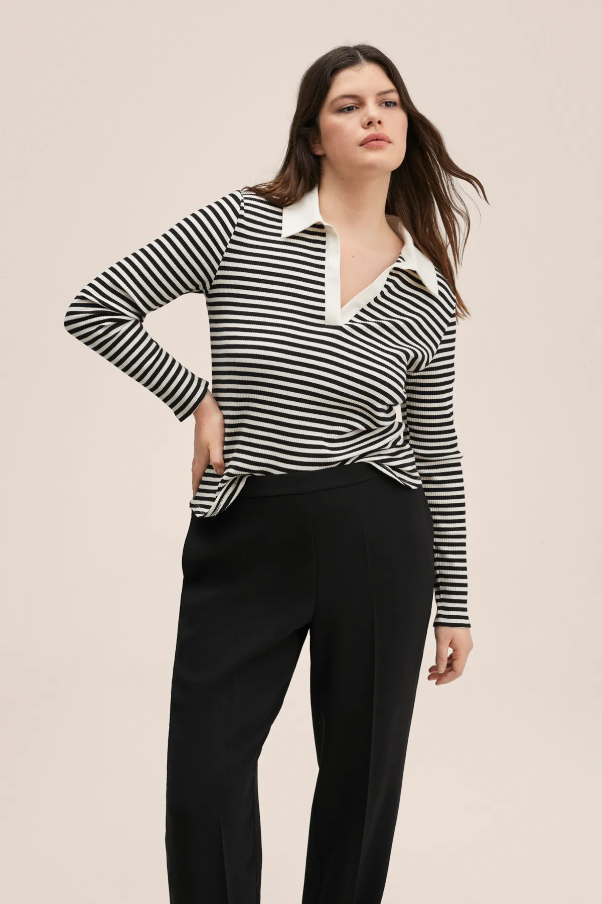 MANGO  27083262 Hosen und Leggings Schwarz