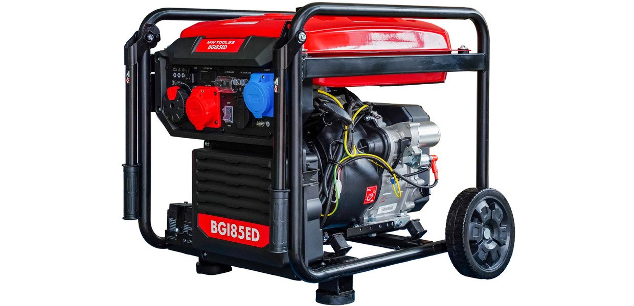 MW-Tools 724562444 BGI85ED Бензински инверторски генератор 8,5 kW 3x400 + 230 V ATS утикач електрични старт