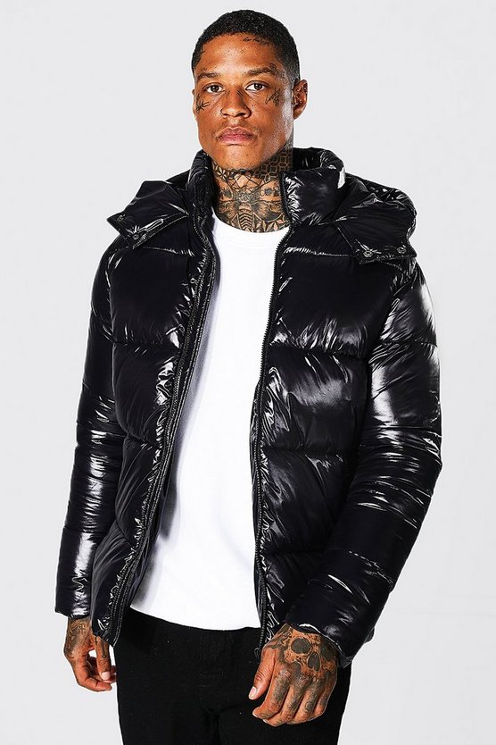 Hochglänzende Steppjacke