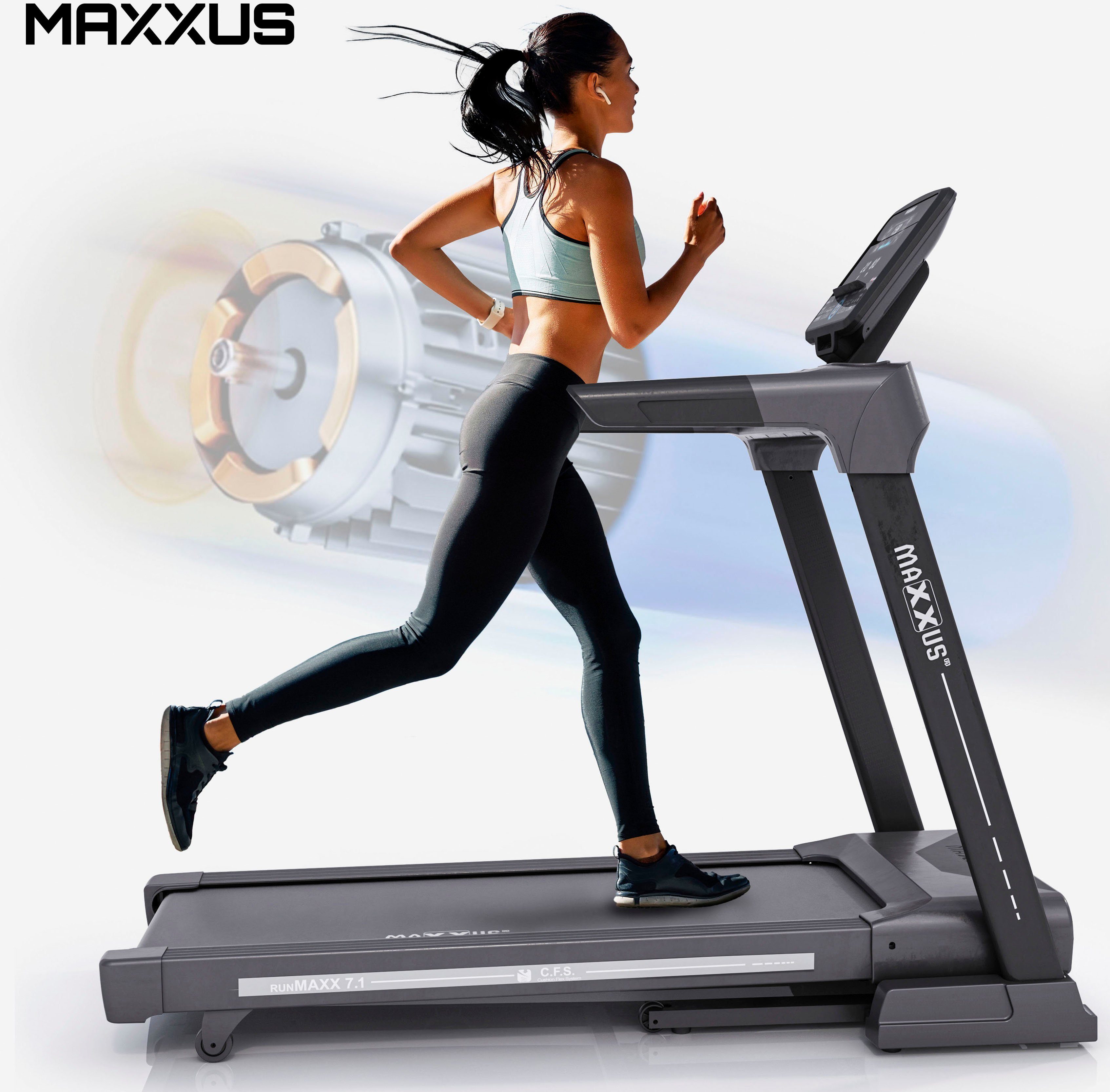 MAXXUS Laufband RunMaxx 7.1, mit Schrittzähler und 31 Steigungsstufen