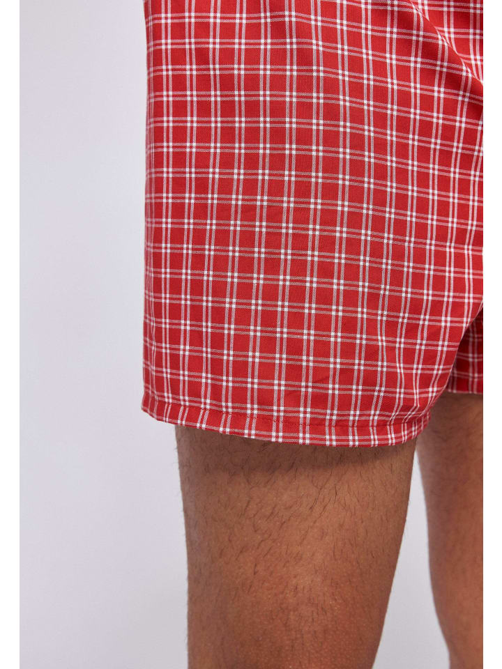 SNOCKS American Woven Boxershorts aus Bio-Baumwolle 3 Stück in Small Check günstig kaufen