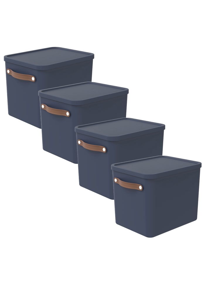 Rotho 4er-Set Aufbewahrungsbox Maloja 27l günstig kaufen onesize