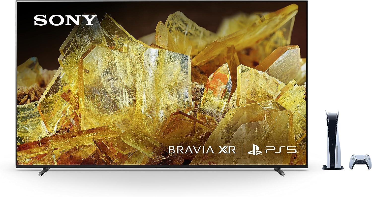 Sony 65 Inch 4K Ultra HD TV X90L Series: BRAVIA XR Full Array LED Smart Google TV with Dolby Vision HDR and Exclusive Features for The Playstation® 5 XR65X90L- 2023 Model,Black