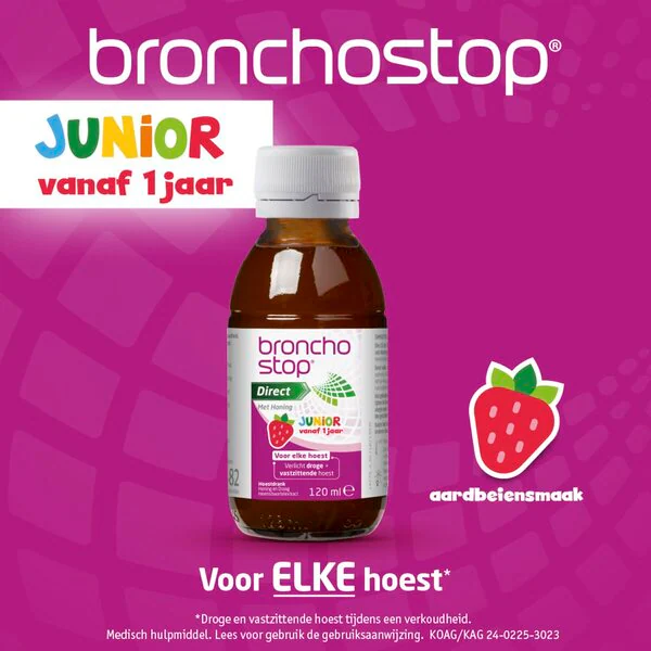 Bronchostop Direct com Mel Junior - Dispositivo Médico - 120ml