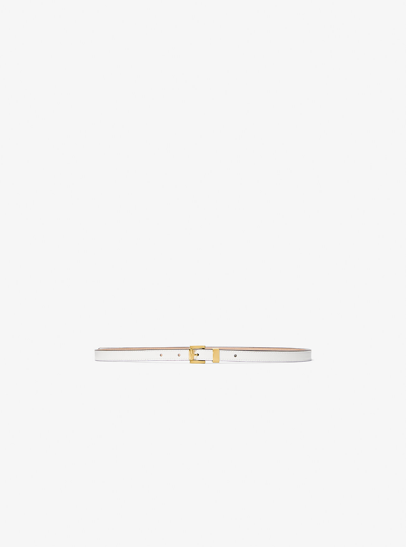 Leather Trouser Belt - OPTIC WHITE