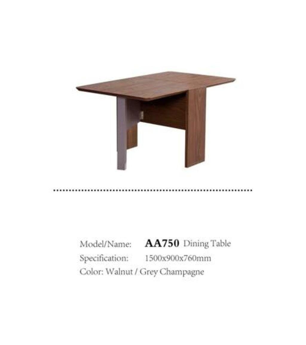 JVmoebel Klapptisch Brauner Klapp Multifunktions Holz Tisch Küchen Tisch (Klapptisch), Made in Europe