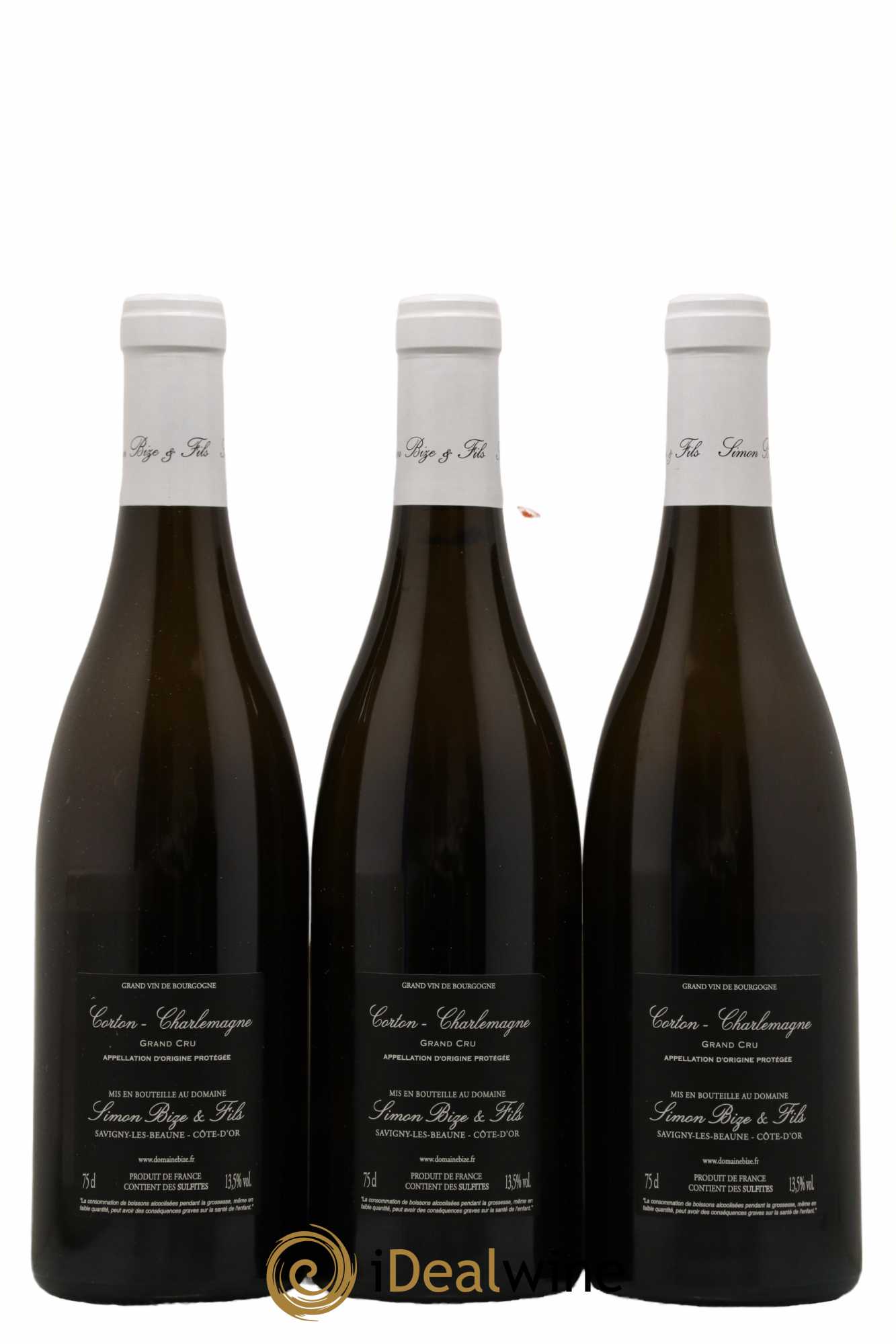Corton-Charlemagne Grand Cru Simon Bize & Fils  2019 - Lot de 3 Bouteilles