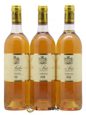 Château Suduiraut 1er Grand Cru Classé  1988 - Lot de 3 Bouteilles