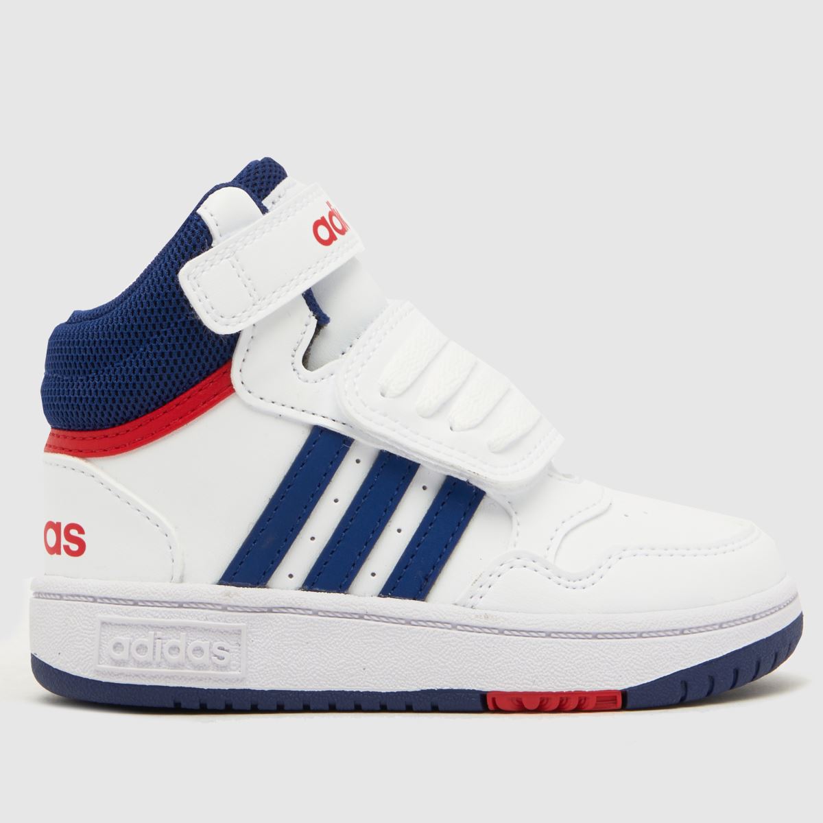 adidas fehér és sötétkék Hoops Mid 3.0 V fiú kisgyermek cipő