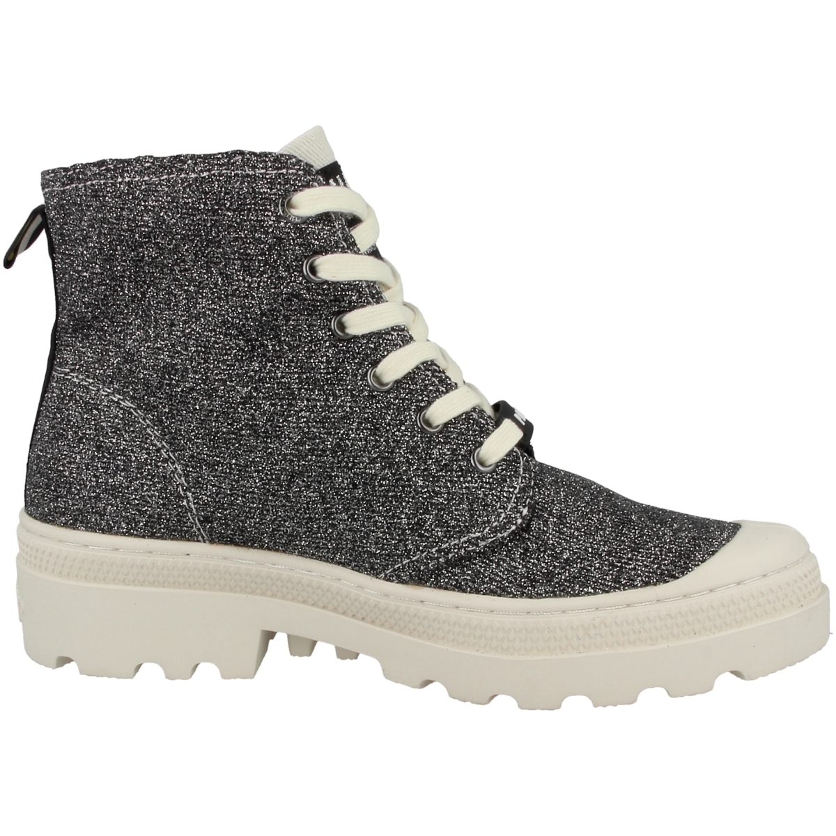 Palladium Pampa Avenue High Glit Schnürboots grau