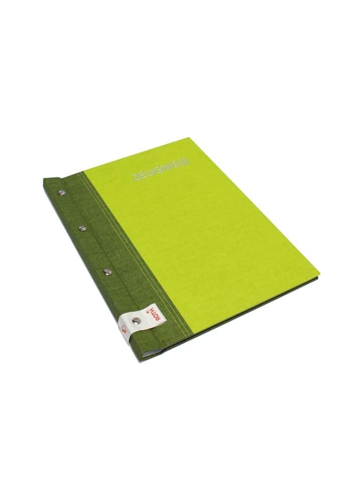 ROTH Zeugnismappe Bicolor mit Buchschrauben - Olive-Green in Grün günstig kaufen onesize