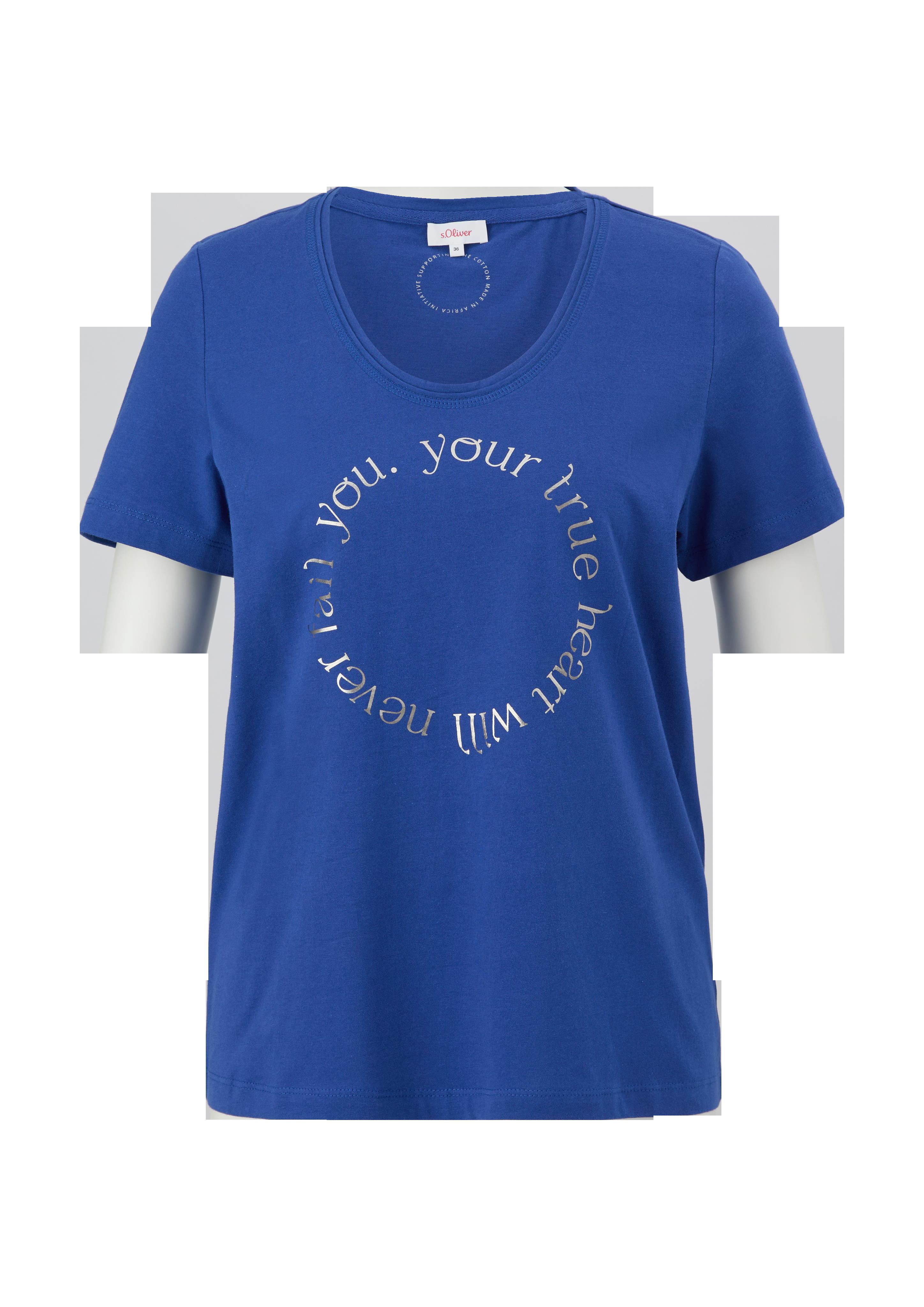 Baumwollshirt mit Frontprint  2132911-56D2