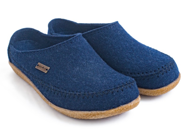 HAFLINGER Hausschuhe blau