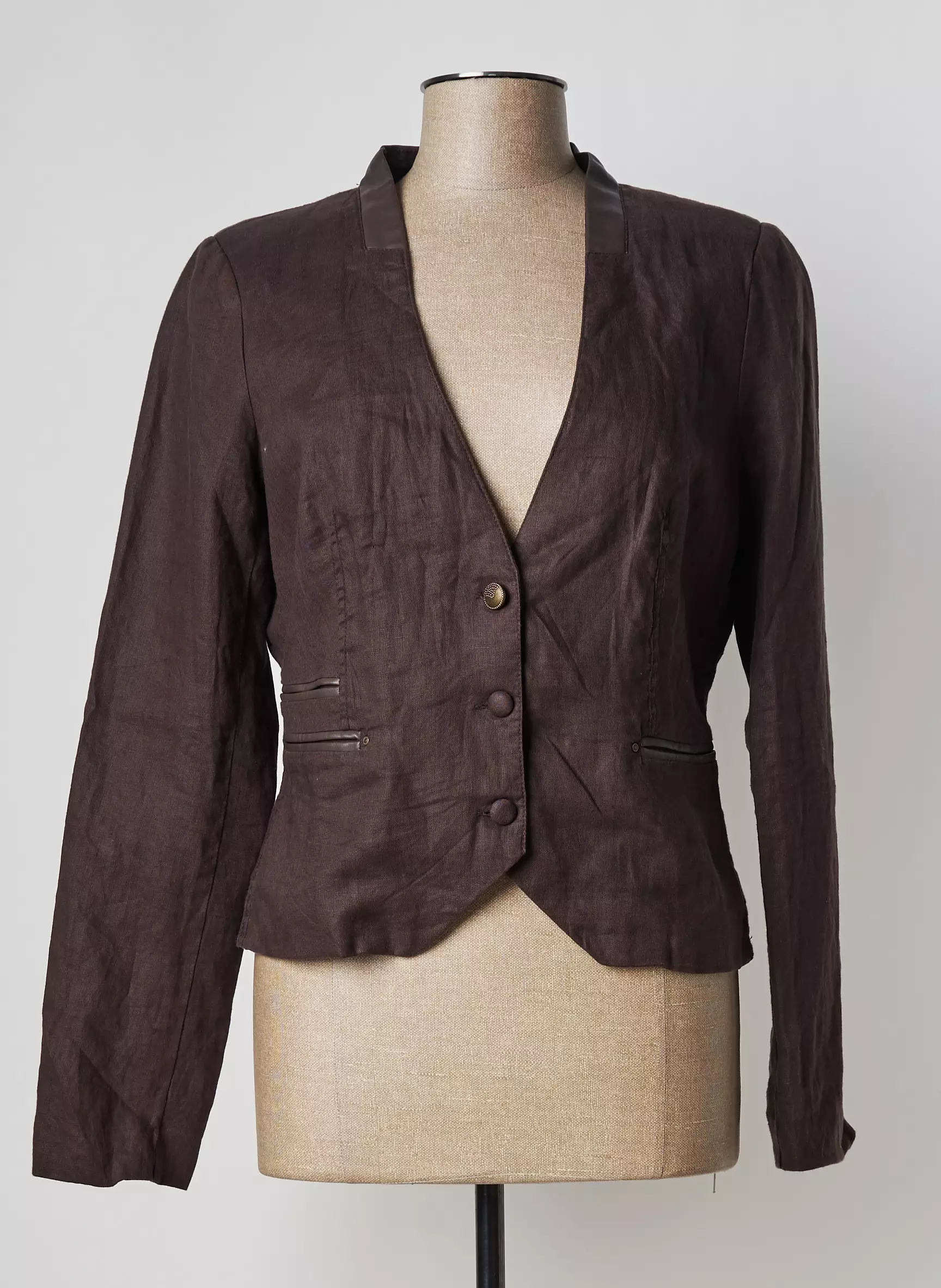 Ddp Vestecasual Femme couleur marron