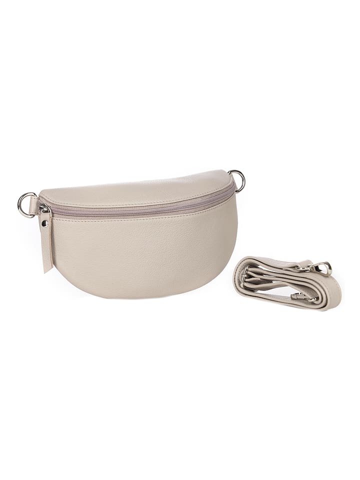 Zwillingsherz Leder-Umhängetasche in Beige - (B)23 x (H)14 x (T)7 cm günstig kaufen onesize