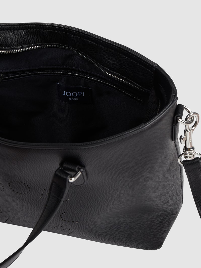 Handtasche mit Logo in schwarz