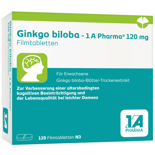 GINKGO BILOBA-1A Pharma 120 mg Filmtabletten  120 St  Filmtabletten