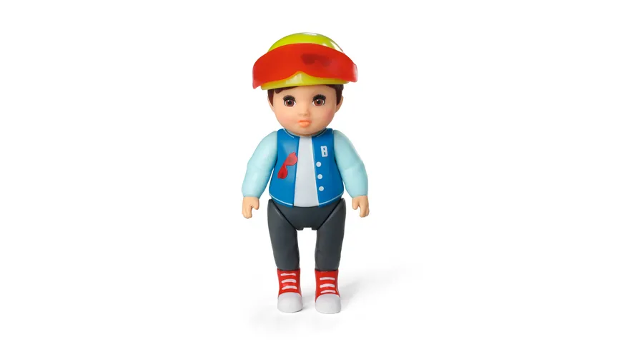 BABY born Minis - Playset Scooter, 7 cm große Puppe Simon mit Roller und Helm, 906118, Zapf Creation