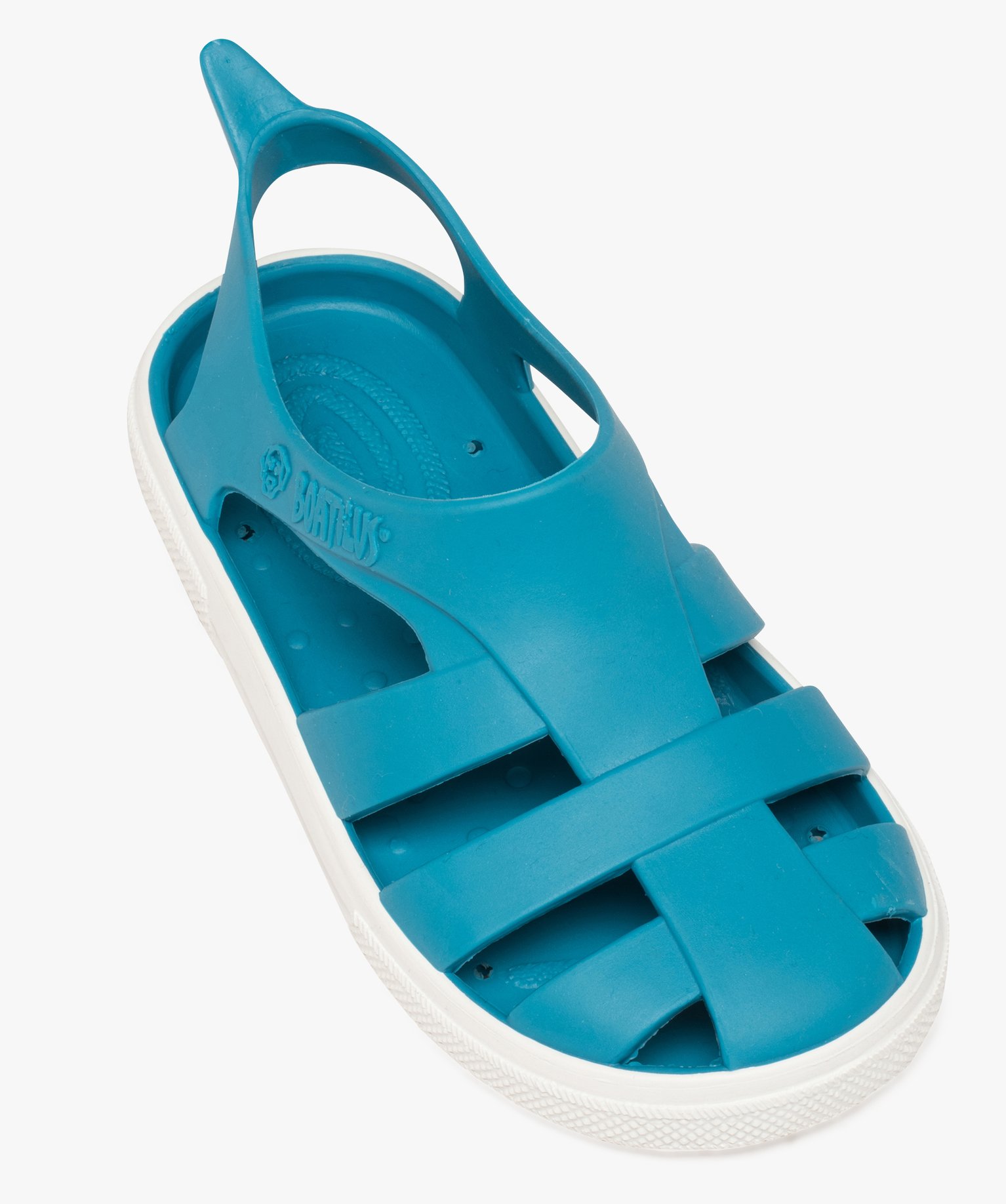 Sandales de plage fille extra souples - Boatilus bleu | GEMO