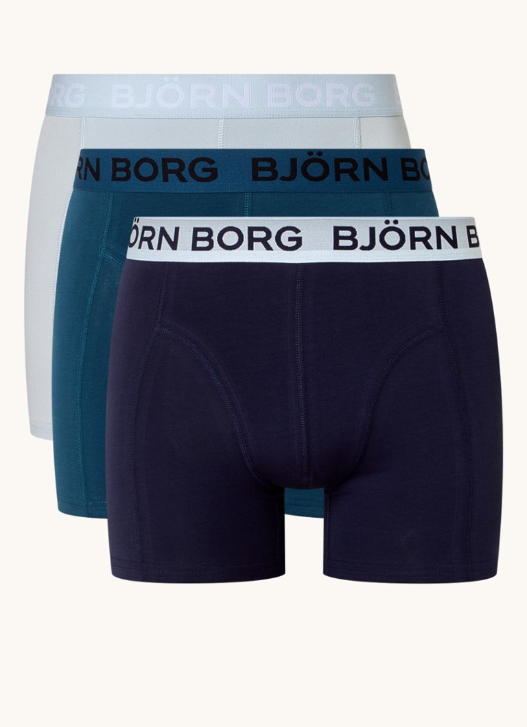 Boxer Björn Borg con fascia logo, confezione da 3
